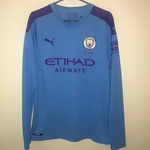 Puma 2019 Manchester City Home Jersey L/Sleeve